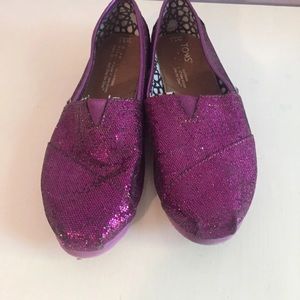 Purple Glitter Toms